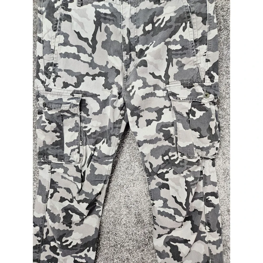 Levi's Ace Cargo Pants Men's Fits 32x29 Tag 32x32 Gray Camo White Tab Utility